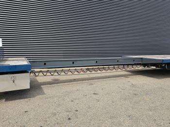 SEMI TRAILER / EXTENDABLE / 2 X STEERING AXLE / WHEEL WELL / RAD MULDE